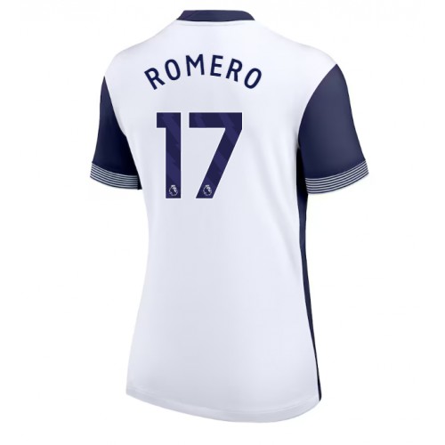 Fotballdrakt Dame Tottenham Hotspur Cristian Romero #17 Hjemmedrakt 2024-25 Kortermet